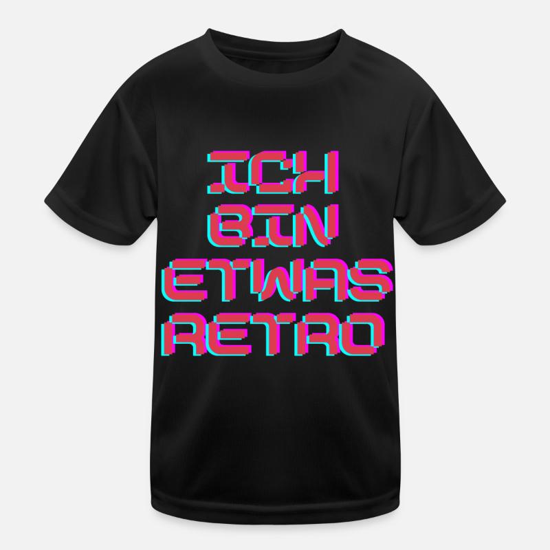 Retro Kinder Funktions-T-Shirt