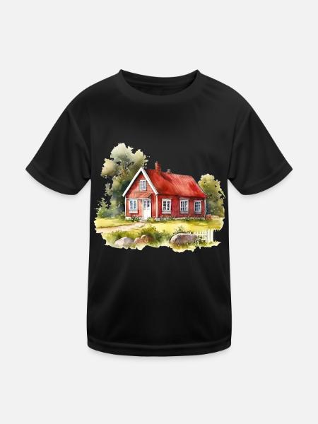 Schweden Schweden Skandinavien Reisen Wikinger - Kinder Funktions-T-Shirt - Schwarz