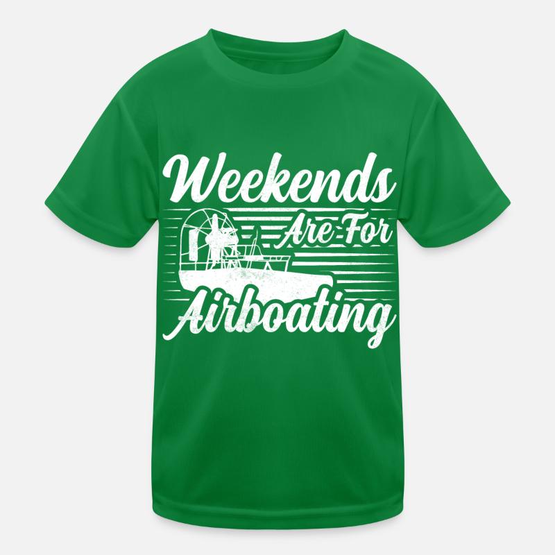 Les week-ends sont pour le marécage d’hydroglisseurs T-shirt sport Enfant