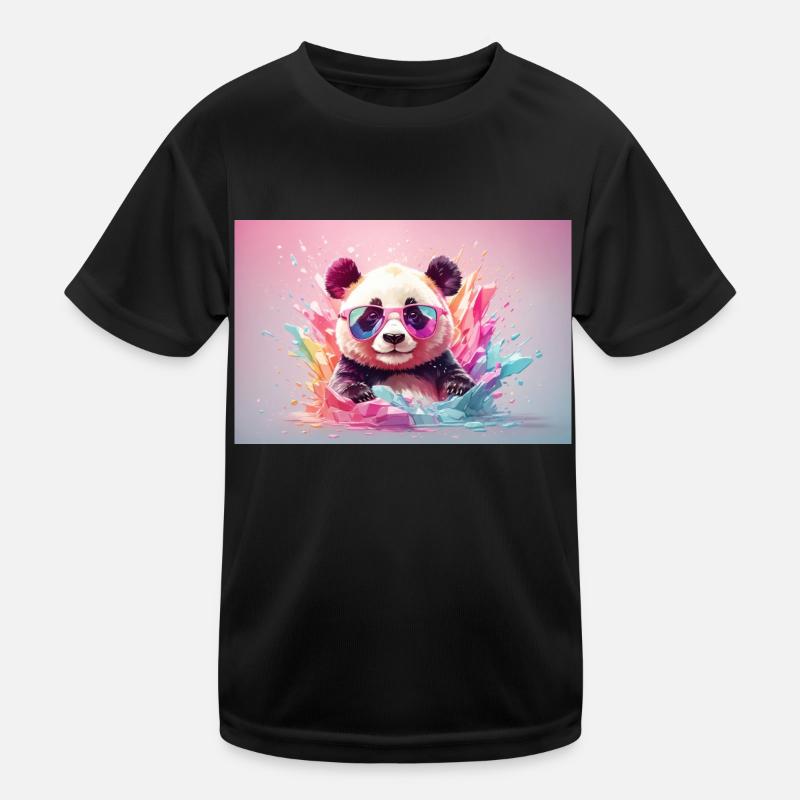Panda bunt Kinder Funktions-T-Shirt