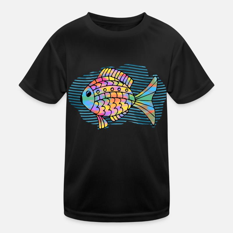 Fisch Kinder Funktions-T-Shirt