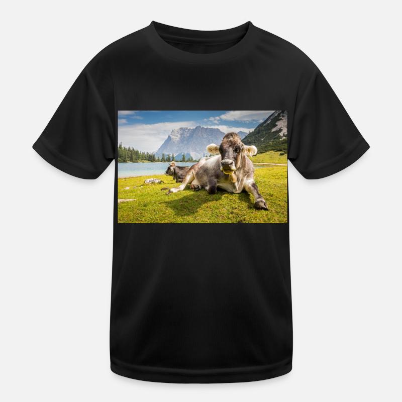 Vaches au lac Sebensee T-shirt sport Enfant