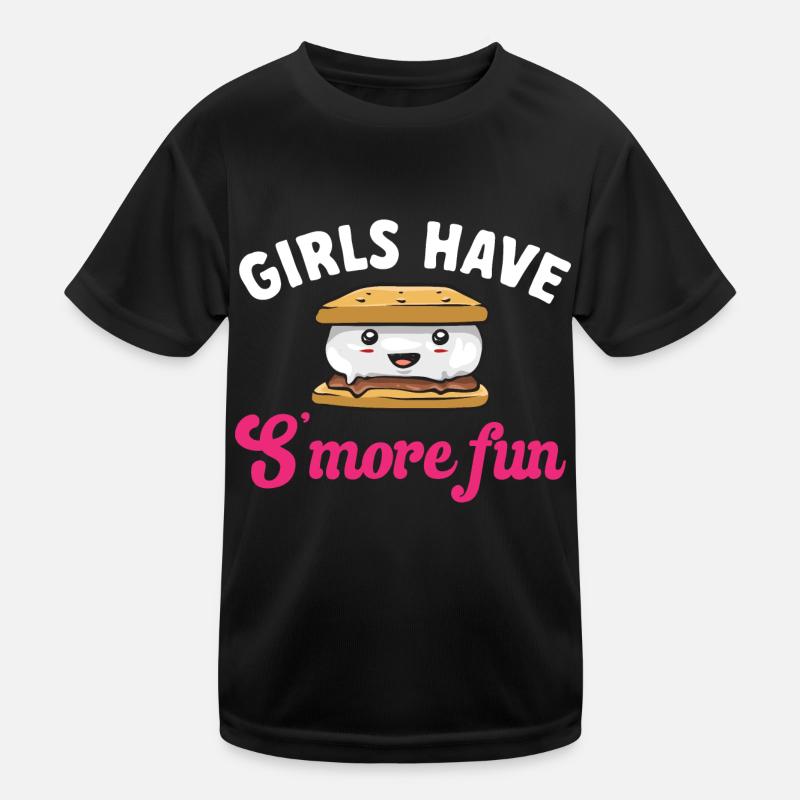 S'more Campfire Marshmallow Camping T-shirt sport Enfant