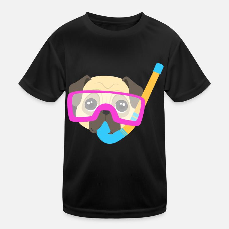 Pug Plongeur T-shirt sport Enfant