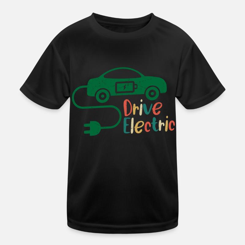 Drive Electric EV Driver Charge Car Kinder Funktions-T-Shirt