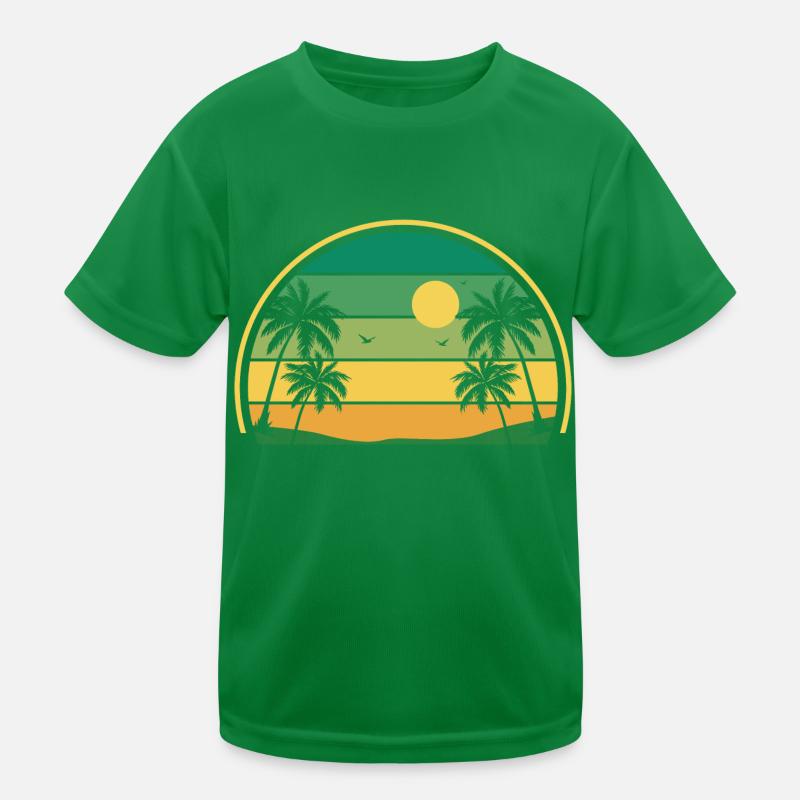 Rétro coucher de soleil été T-shirt sport Enfant