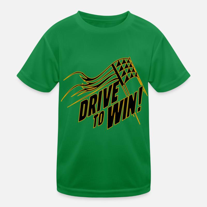 DRIVE TO WIN Kinder Funktions-T-Shirt