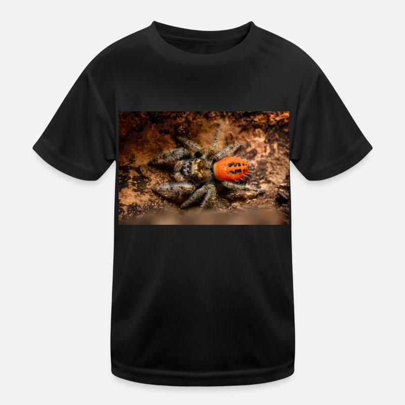 Springspinne Phidippus texanus jumping spider Kinder Funktions-T-Shirt