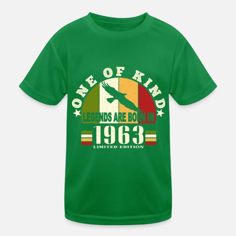 Legend Born 1963 anniversaire 61 ans T-shirt sport Enfant