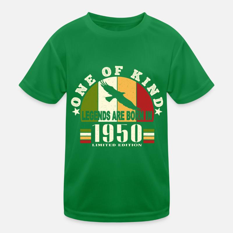 Legend Born 1950 anniversaire 74 ans T-shirt sport Enfant
