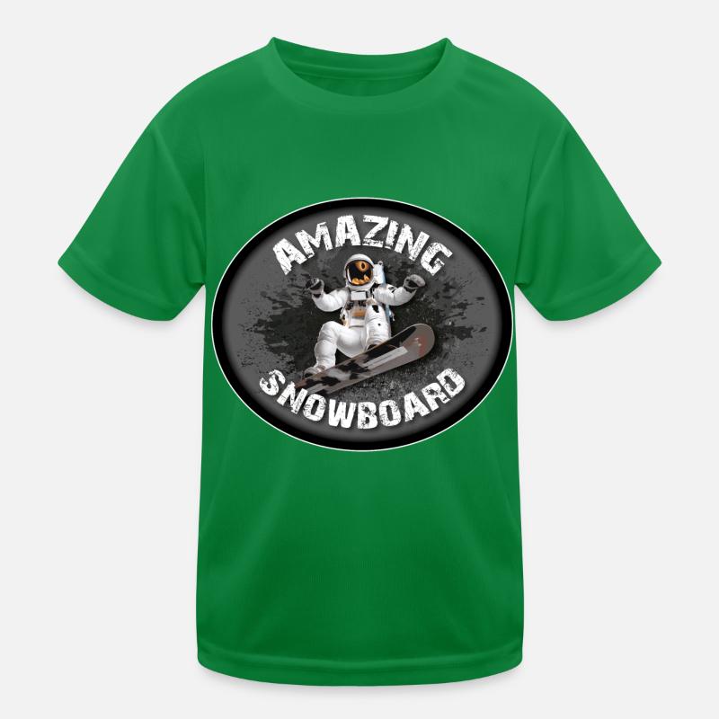 AMAZING SNOWBOARD Kids Functional T-Shirt