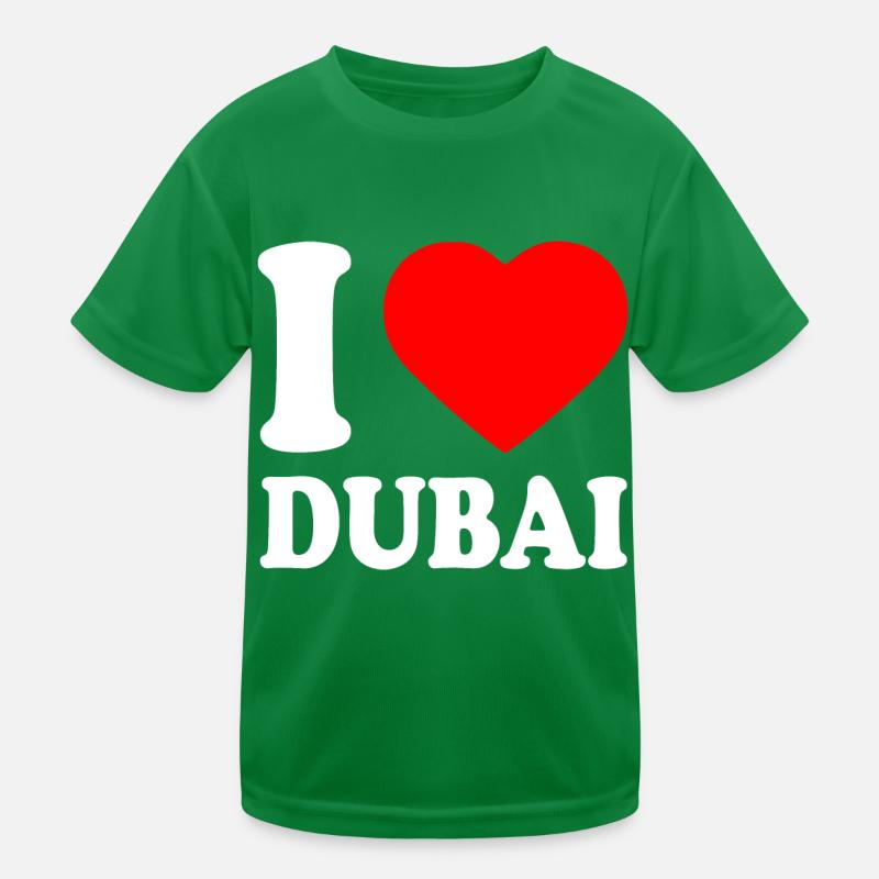 I love Dubai Kinder Funktions-T-Shirt