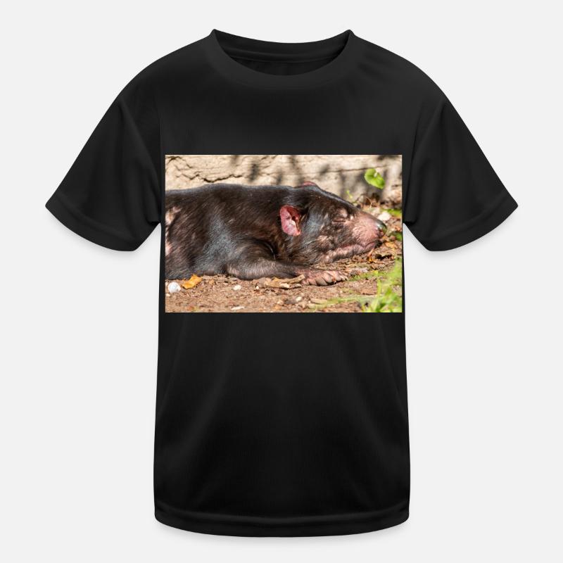 Tasmanian Devil (in german Beutelteufel) Kids Functional T-Shirt