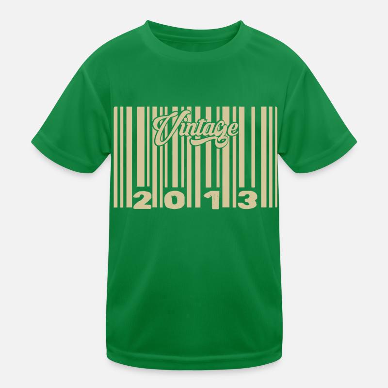 vintage 2013 Code barre 2013: Année 2025. T-shirt sport Enfant