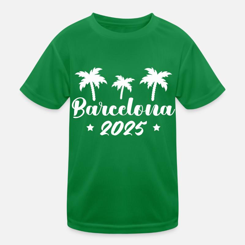 barcelona 2025 Kinder Funktions-T-Shirt