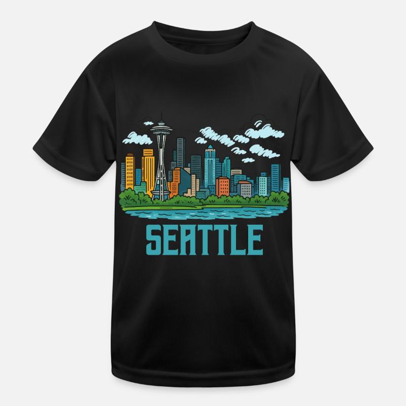 seattle stadt Kinder Funktions-T-Shirt