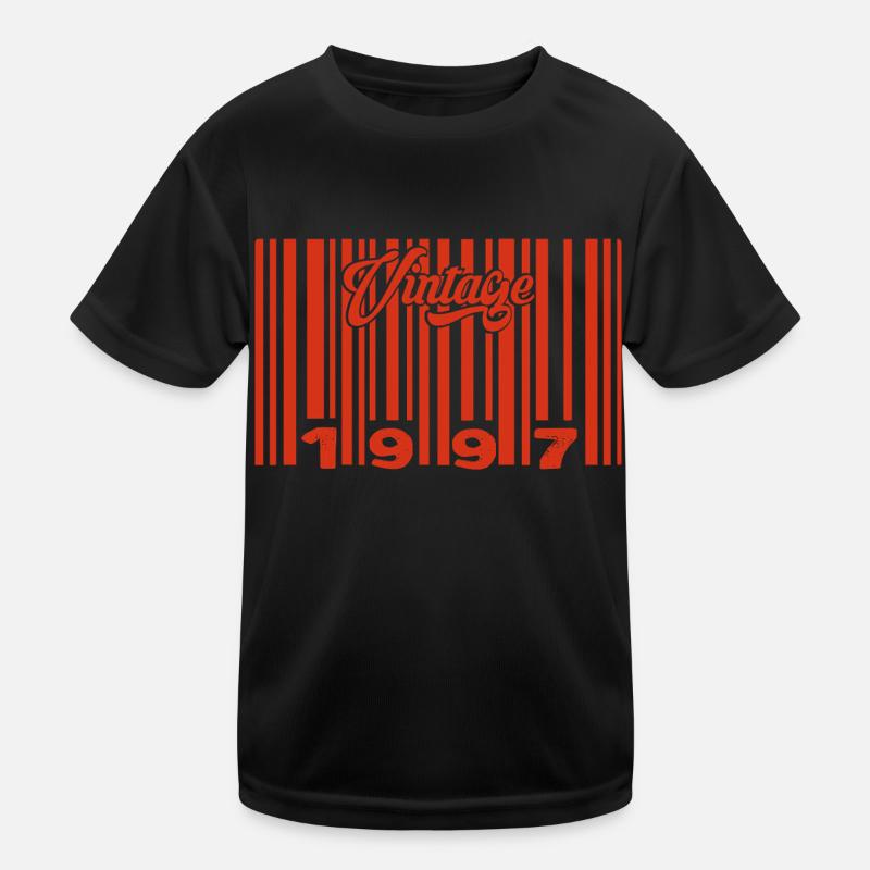 vintage 1997 né en 1997 28 ans bar code anniversai T-shirt sport Enfant