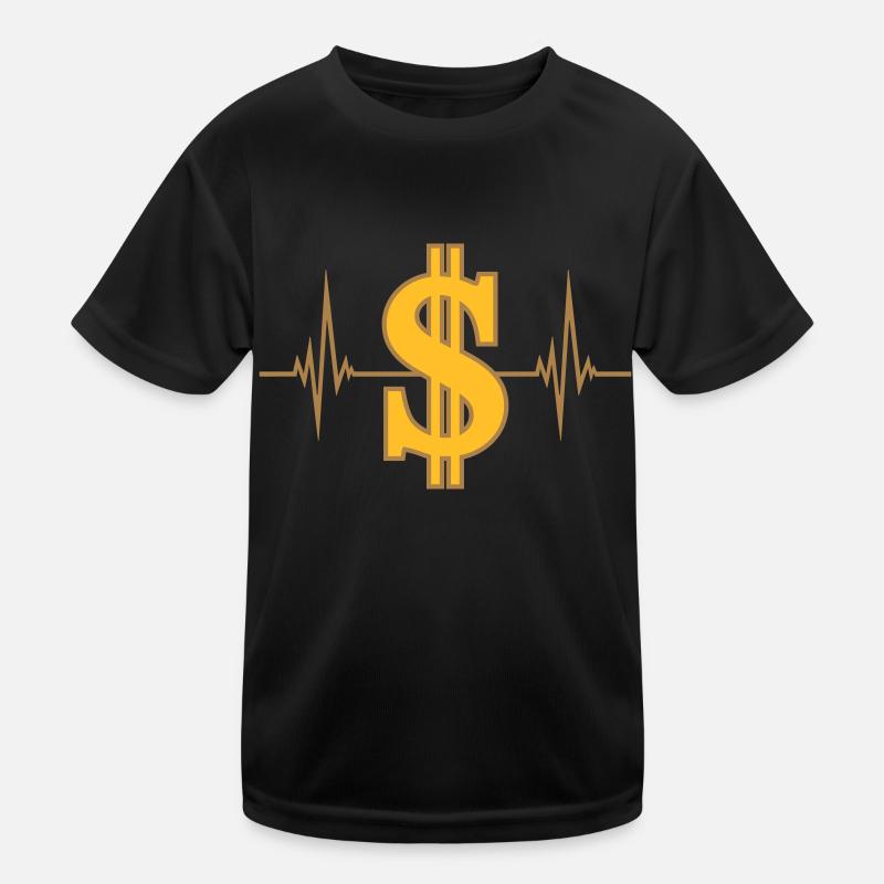 Heartbeat dollar pulse Kids Functional T-Shirt