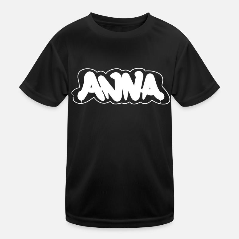 Anna First Name Kids Functional T-Shirt