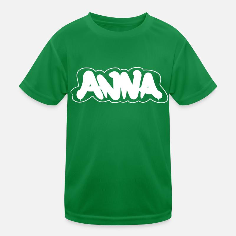 Anna Vorname Kinder Funktions-T-Shirt