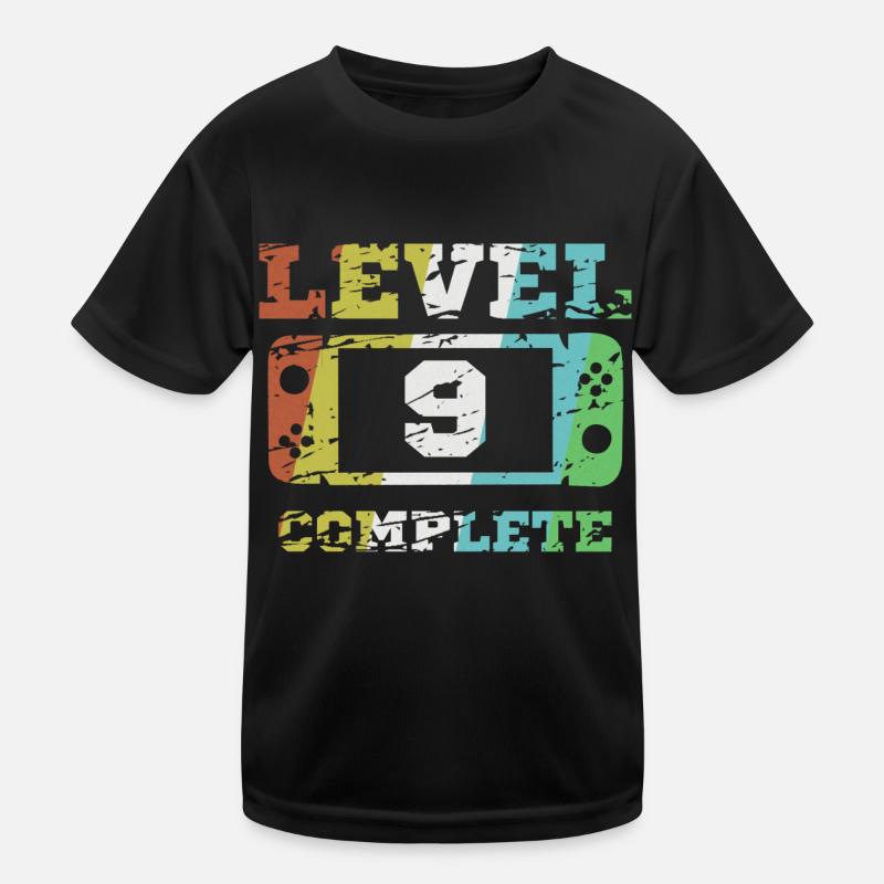 9. Geburtstag Level 9 Geschenk Kinder Funktions-T-Shirt