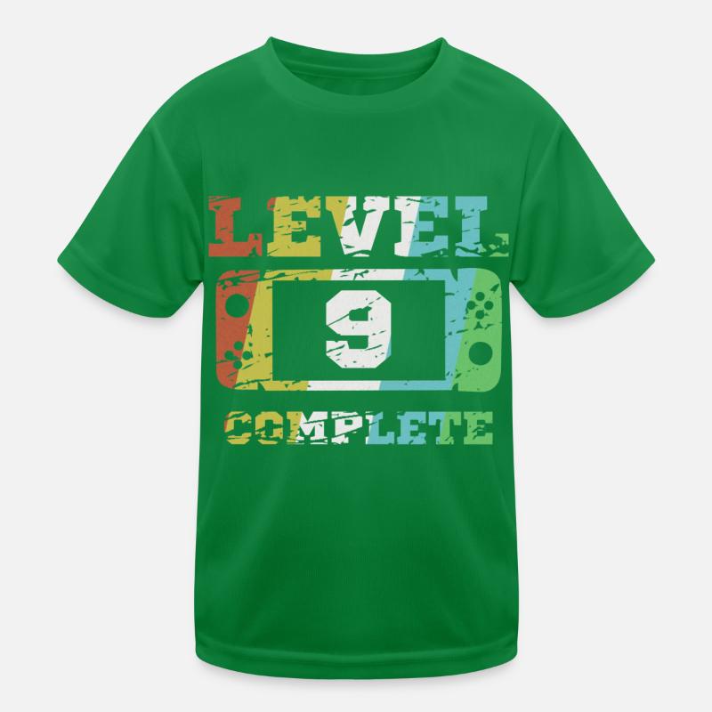 9. Geburtstag Level 9 Geschenk Kinder Funktions-T-Shirt