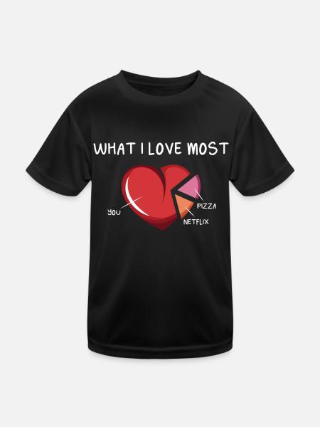 De préférence un cadeau de petit ami ou de petite amie - T-shirt sport Enfant - noir - Devant