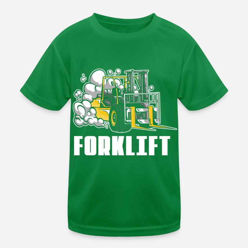 Forklift driver forklift logistics warehouseist Kids Functional T-Shirt