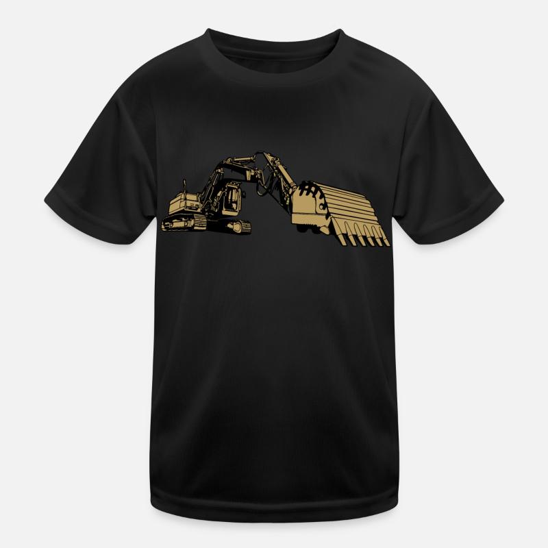 Loading shovel gift excavator driver excavator operator Kids Functional T-Shirt