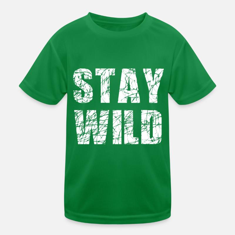 Stay Wild Kids Functional T-Shirt