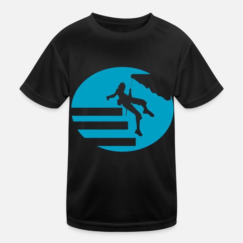 Bouldern Klettern Climbing Kinder Funktions-T-Shirt