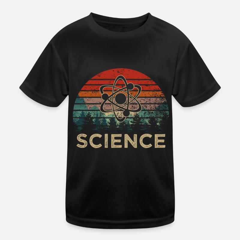 science atom vintage Kids Functional T-Shirt