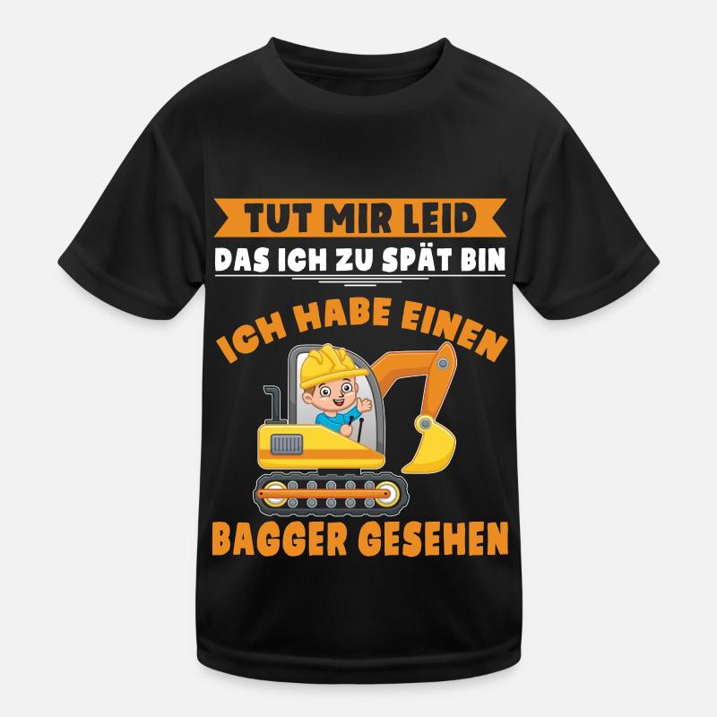 Bagger Jungen Lustiges Bagger Kinder Funktions-T-Shirt