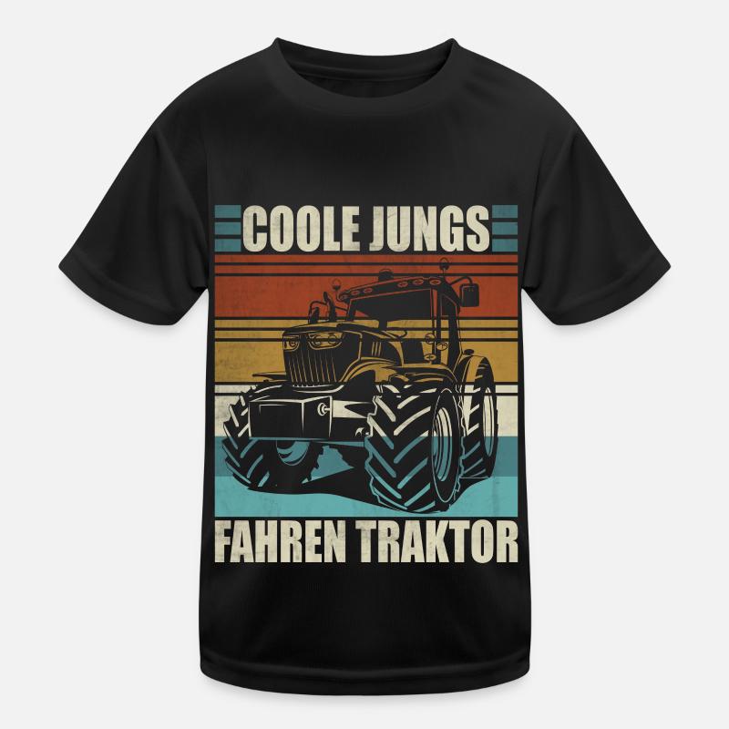 Traktor Junge Kleiner Landwirt Traktor Kinder Funktions-T-Shirt
