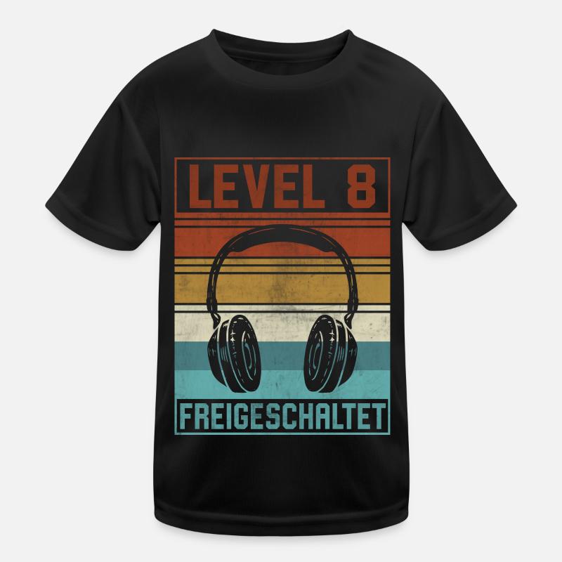 8. Geburtstag Junge Gamer Level 8 Jahre Kinder Funktions-T-Shirt