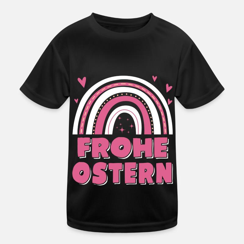 Oster Regenbogen Frohe Ostern Kinder Funktions-T-Shirt