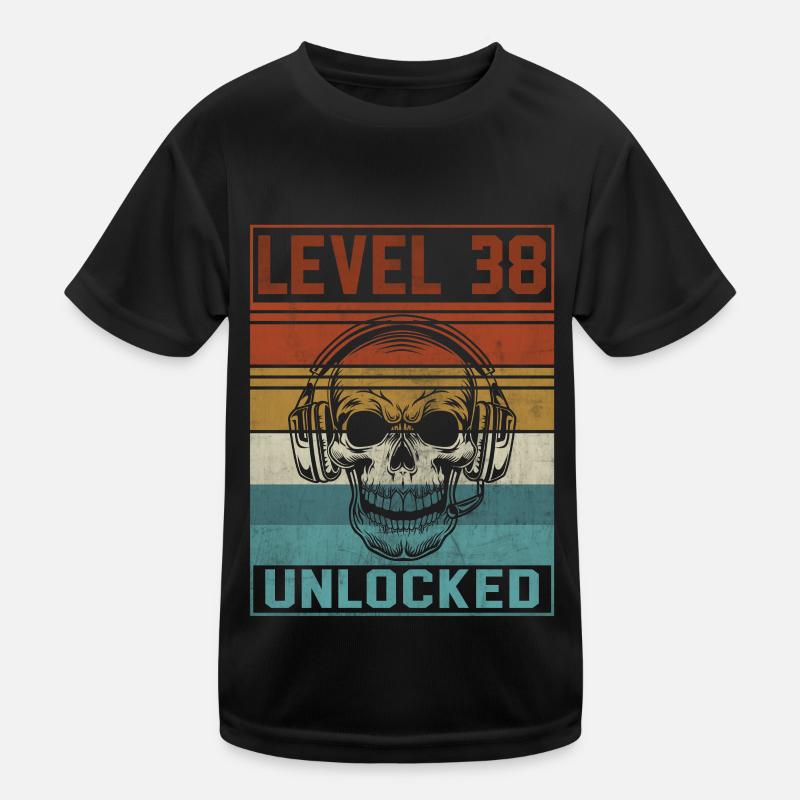 Gamer 38th Birthday Kids Functional T-Shirt