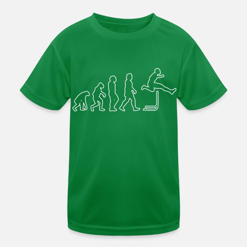 Hurdles Evolution Hurdler Athletics Kids Functional T-Shirt