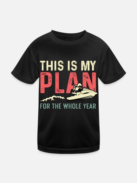 Plan for the year Hobbyist Gift - Kids Functional T-Shirt - black - Front