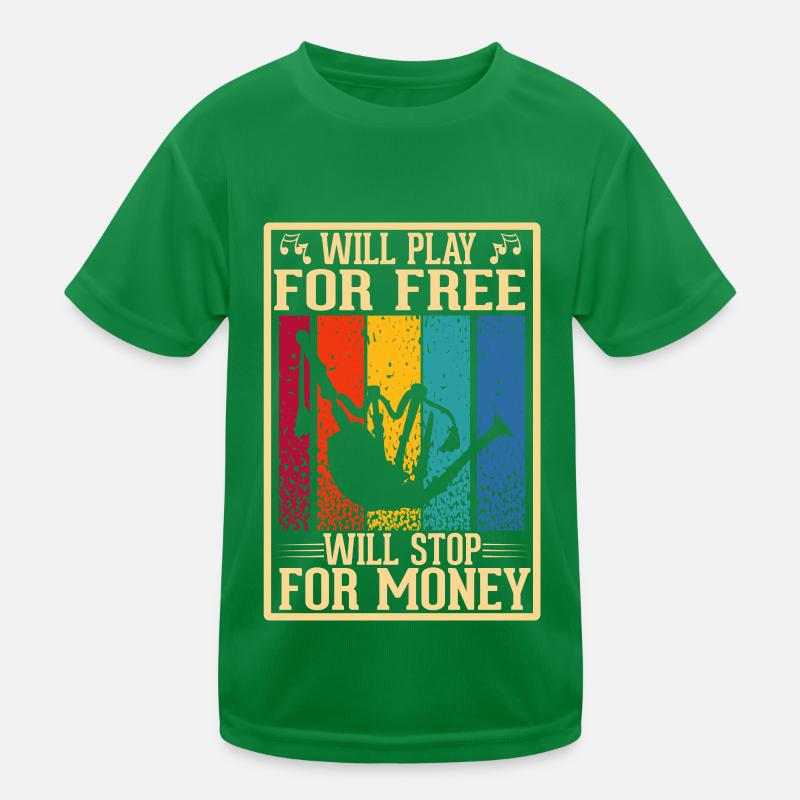 Musiciens de cornemuse bruyants cornemuses T-shirt sport Enfant