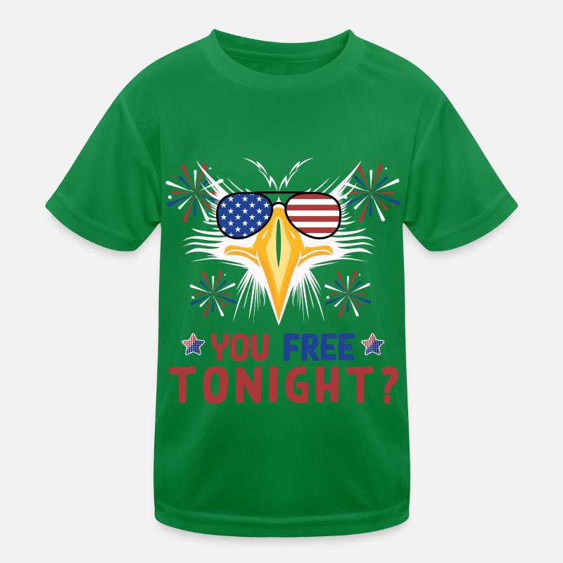 Eagle Unabhängigkeitstag 4. Juli Kinder Funktions-T-Shirt