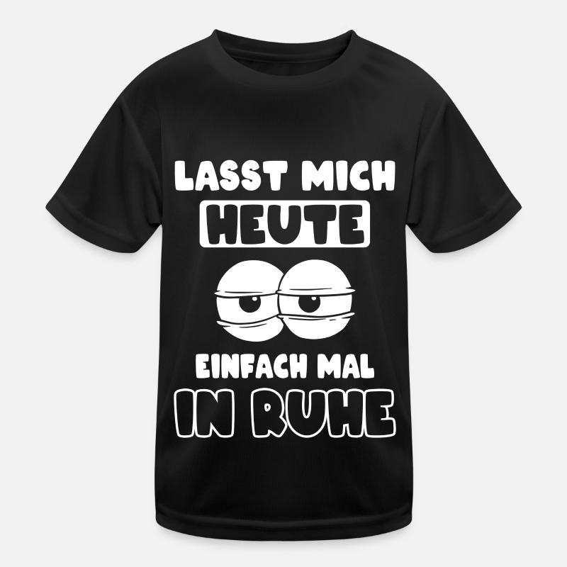 Ruhe genervt Müde Morgenmuffel Kinder Funktions-T-Shirt