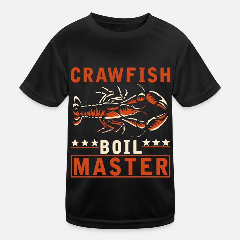 Crabs cook master Funny crayfish Kids Functional T-Shirt
