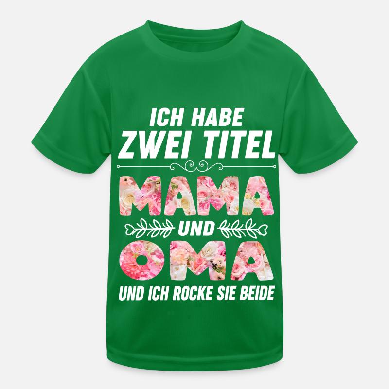 Beste Oma Mama Muttertag Kinder Funktions-T-Shirt