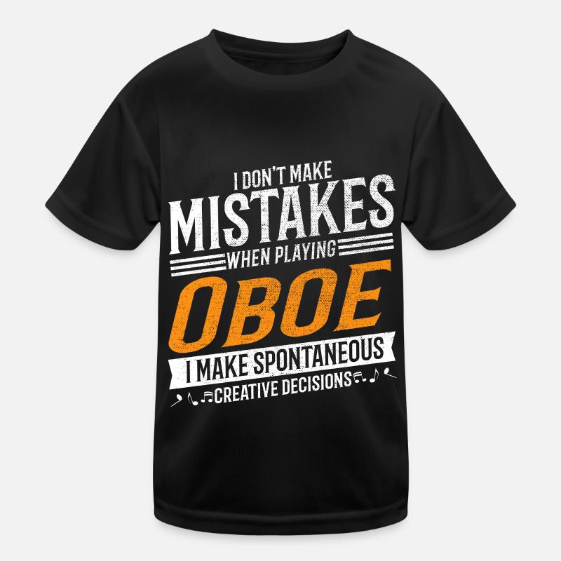 Oboe Music Lover Creative Oboe Player Kids Functional T-Shirt
