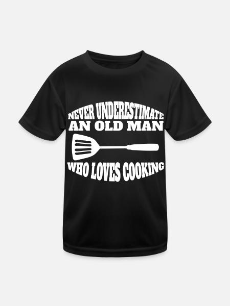 Kochen Koch lustige Bäcker Geschenk Hobbykoch - Kinder Funktions-T-Shirt - Schwarz - Vorne