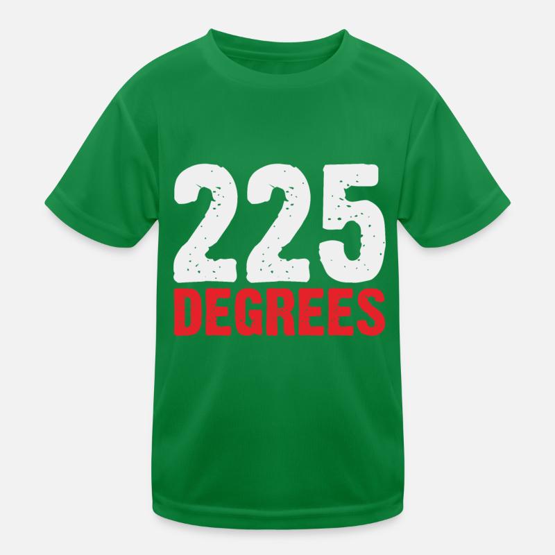 225 DEGREES GRILLED BBQ SEASON Kids Functional T-Shirt