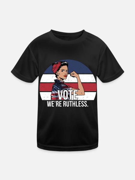 vote we are ruthless - Kinder Funktions-T-Shirt - Schwarz