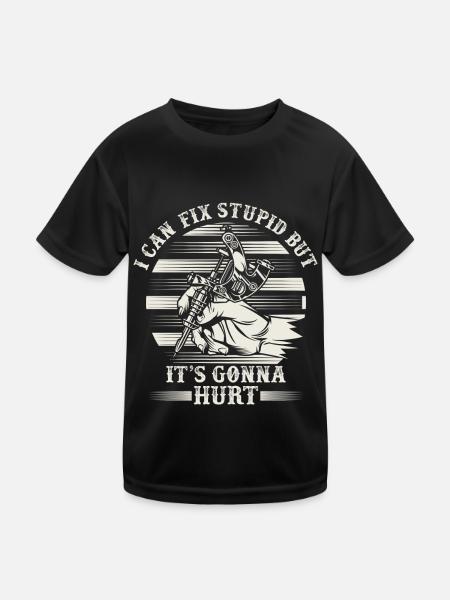 Funny Tattooer Quote Tattoo Artist Tattooist Inked - Kids Functional T-Shirt - black - Front