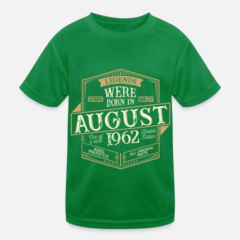 August 1962 Geburtstag Mann Kinder Funktions-T-Shirt